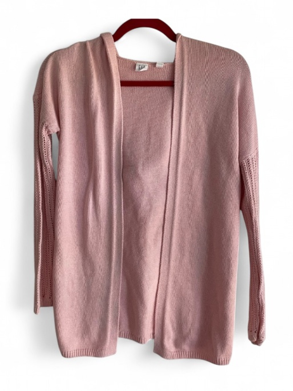 GAP Kids Pink Open Cardigan Hoodie Sweater Size M